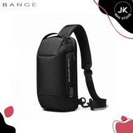 Bange Rambo Men Anti-theft Lock Sling Bag Fashion Chest Pack Waterproof USB Crossbody Bag (9.5" tabl