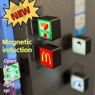 [Induction Switch]Fridge Magnet Family Mart Convenience Store Luminous Light Sign Refrigerator Magne