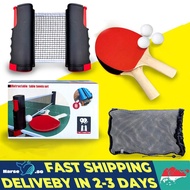 Portable Retractable Ping Pong Net Table Tennis Net Ping Pong Bat Set Ping Pong Ball School Sports G