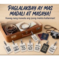 Custom Aluminum Luggage Tag with Logo Print, Personalized Metal Baggage Tag for Travel, Eco-Friendly