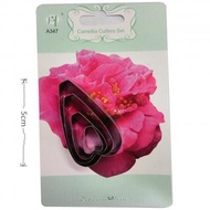 S/S craft petal Camellia fondant flower cutter set 4 pcs 1604A