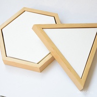 Oil Painting Frame Outer Frame Hexagonal Blank Hexagonal Decorative Frame Canvas Includes Irregular 