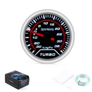 Dynoracing 2 inch 52mm Car Smoke Lens Turbo Boost Gauge Psi Display Turbo Boost Meter Car Meter BX10