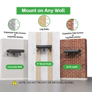 Bike Wall Mount Rack with Shelf and Hooks for Mountain Bicycle- Indoor Storage Solution for Garage S