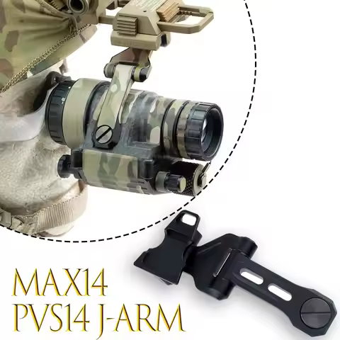 MAX14 PVS14 J-arm NVG Mount with Wilcox L4G24 Lightweight Metal Mount For AN/PVS-14 Tanto NVG Night 