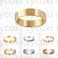 4mm 5mm 6mm Womens love Ring Mens Designer Heart Rings Couple Jewelry Titanium Steel Band Fashion Cl