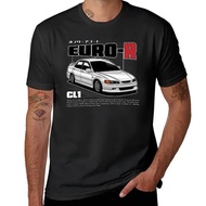 Accord Euro-R CL1 T-Shirt Short Sleeves Graphic Pattern Anime Men's Clothing