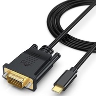 USB C to VGA Cable 10FT, UV-CABLE USB Type C to VGA Cord 1080P@60Hz (Thunderbolt 3) Compatible with 