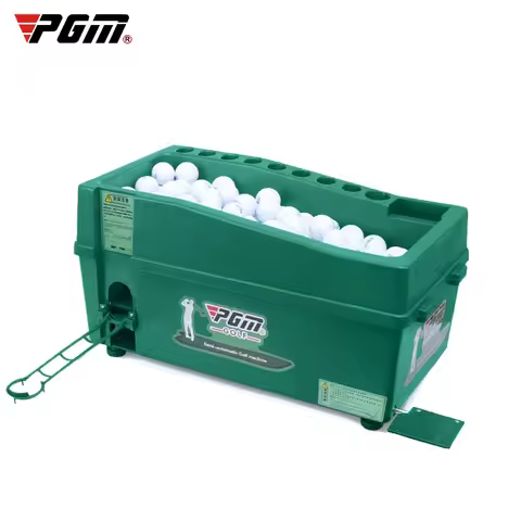 PGM Semi-automatic Golf Ball Machine ABS Material Automatic Golf Ball Dispenser Golf Clubs Holder Go