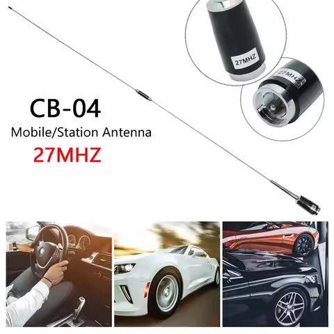 ABBREE CB-04 26-28MHz CB Radio Antenna 27MHz 3.5dBi High Gain PL259 Connectors for CB-27 CB-40M AT-6