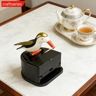 CRAFTSERIES Cute Bird Shape Toothpick Dispenser Press Type Automatic Pop Up Toothpick Holder Kitchen