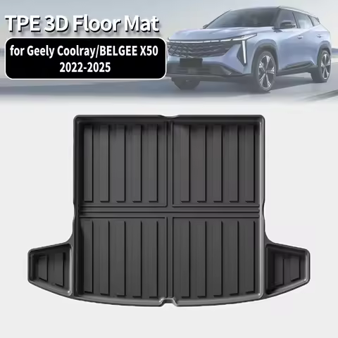 for Geely Coolray BELGEE X50 2022-2025 LHD High-grade TPE trunk mat, non-toxic, odor-free, custom fi