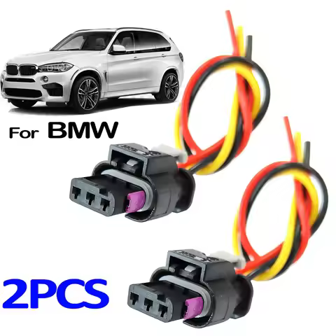 2PCS For BMW 1 E82 F20 2 3 E90 4 5 7 Series X1 F48 X3 F25 X5 F15 X7 G07 X6 3pin Parking Sensor Plug 