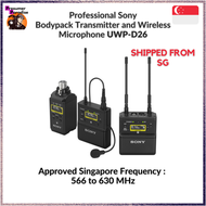 Sony UWP-D26 Camera-Mount Wireless Combo Microphone System Frequency : 566 to 630 MHz
