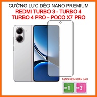 Redmi Turbo 3, Turbo 4, Turbo 4 Pro, Poco X7 Pro flexible tempered 9H+