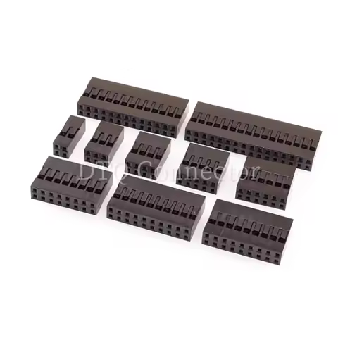 50PCS Dupont2.54mm Double Row Dupont Connector 2x2P/3P/4P/5P/6P/7P/8P/9P/10P Housing