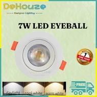 DeHouze Lighting 7w Led eyeball recessed eyeball led downlight adjustable lampu eyeball recessed dow
