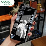 [A33] Oppo A58 Case A78/ - Oppo A58 Glitter Glass Softcase A78/ Oppo A58 Mobile Phone Case A78/ - Op