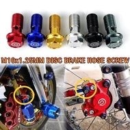 Screw Brake Hose M10 Skru Brake Hose Caliper M10x1.25mm Bledding Screw