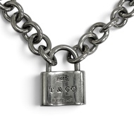 成色極佳 □ TIFFANY&Co. Tiffany 1837 Lock Cadena Donut Link SV925 銀項鍊，重 44.7 克，女款