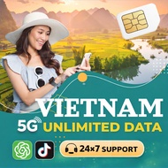 Vietnam SIM Card ⚡ Viettel | 5GB Daily High Speed | Unlimited Data | 5G Travel SIM