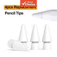 TOILEUM 4 2H Apple Pencil 1/2/USB-C/Pro TOILEUM Ganti Mata Pensel 4 PCS 2H Serasi dengan Apple Penci