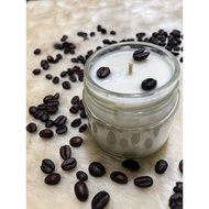 NEW! Coffee &amp; Vanilla Essential Oil Scented Candle (Feliz Hand Poured Candles)