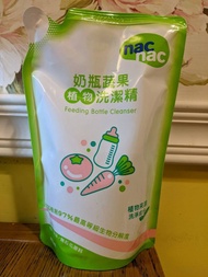 Nac nac奶瓶清潔劑 補充包600ml 3包