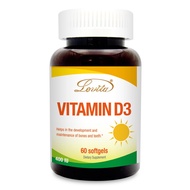 〔 Small Bourgeoisie House 〕 Lovita Lovita Non-Active Vitamin D3 Capsules 400IU Vitamin (60 Capsules)