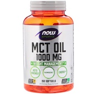 ควบคุมน้ำหนัก MCT Oil  150 Softgels Now Foods, Sports, MCT Oil, 1,000 mg, 150 Softgels