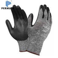 ANSELL, HyFlex 11-801 Industrial Gloves, Grey