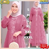 Bsju Gamis Women Gamus Invitation Party Sari Buju Muslim Adult Women Syar'I Clothes Muslim Women's C