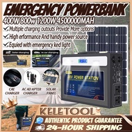 Portable power station 400W/800W/1200W AC 220V power station camping emergency backup power box sola