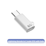 Fonken 2 In 1 APple ไมโครโฟนคออแดปเตอร์ชาร์จ IOS ตัวเมียเป็น Type-C ตัวผู้ USB3.0ตัวแปลง OTG