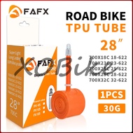 FAFX Ultralight Tpu Inner Tube 700x18/23/25/28/32C Road Bike Inner Tube Long Lasting 100% Recyclable
