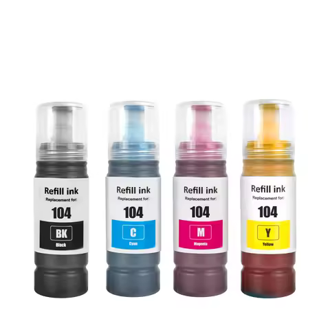 epson 104 ink compatible with ECOTANK ET-1810 ET-2710 ET-2810 ET-4700 ET-4800 ET-14100