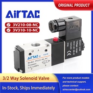 AirTAC 3V210-08-NC 3V310-10-NC Pneumatic Solenoid Valve 3/2 Way AC220V DC24V