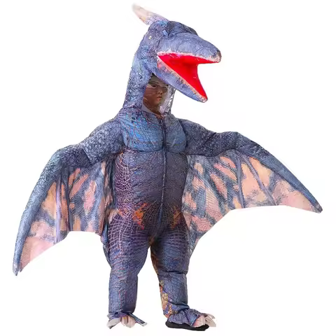 Inflatable Dinosaur Pterodactyl Costume for Adults Blow Up Costume Dinosaur Halloween Costume Party 