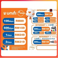 Unifi Home Fibre  100mbps 300mbps 500mbps 1Gbps 1gbps Speed Laju & Kuota Tanpa Had Free 3 Bulan