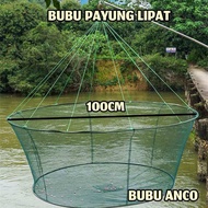 Perangkap Bubu Anco Tangkul Jaring Lipat Bulat Alat Pancing Jala Penangkap Ikan Udang Kepiting Lele