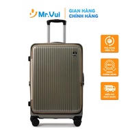 Mr Vui VLC205 plastic suitcase, size 24 inches, fashion checked suitcase (64 x 41 x 33 cm)