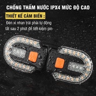 Detachable Bicycle Turn Signal Light Multi-Position Bicycle Tail Light Safety Warning Wireless Contr