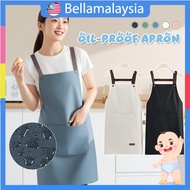 Bella Kitchen Cooking Apron Waterproof Sleeveless Cafe Apron Waterproof Salon Apron Durable Cooking 