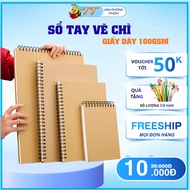 Sketchbook A4 A3 A5 A6 100gsm 100 pages Sketchnote Pencil Drawing Paper Smooth Paper