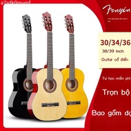 [VIP] Fenyin Classic Acoustic Guitar for Children and Large 30 Inch 34inch 36inch 38inch 39inch For 