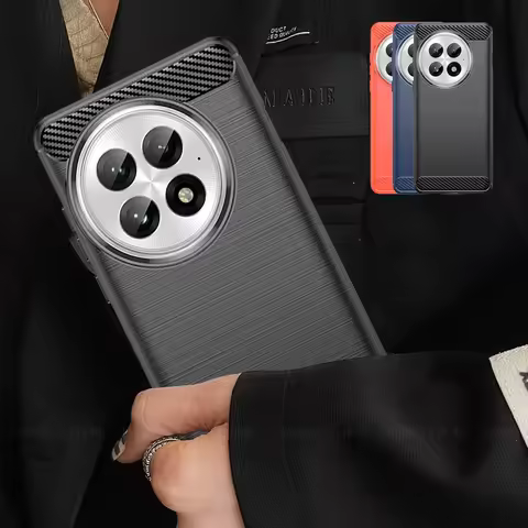 For OnePlus 13 Case Cover Oneplus 13 Capas Shockproof Armor Phone Bumper Back Soft TPU Carbon Fiber 