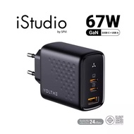 Voltme หัวชาร์จ 67W [V2023V1TH] Revo 67 Triple-port Wall Charger with GAN Tech (2xUSB-CUSB-Ax1) - BL