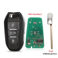 jinyuqin Smart Keyless Go Remote Key 3 Buttons 433MHz 4A PCF7945 ID46 Chip For Peugeot 308 408 508 5
