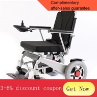 YQ55 Zhiwei(ZIIVIEVS)Electric Wheelchair Magnalium Lithium Battery Disabled Super Lightweight Folding Mobile Phone Left-