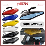 ZOOM Mirror OEM Universal Zoom Rearview Mirror Center Rear Mirror Engineering (Blue Mirror / Anti-Gl